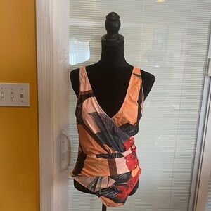 Tropical Print Swimsuit